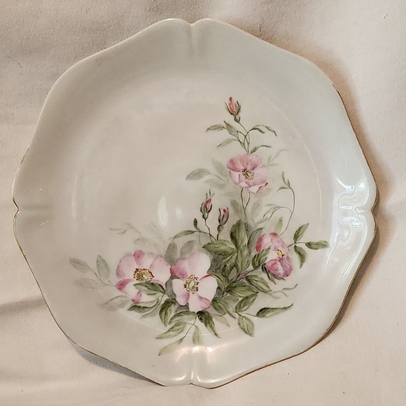 Other - W. G. & Co. France Pink Rose Dinner‎ Plate Scalloped Edge